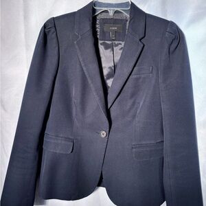 J. Crew Dark Navy Single-Button Blazer
